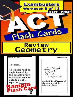 cover image of ACT Test Geometry&#8212;Exambusters Flashcards&#8212;Workbook 8 of 13